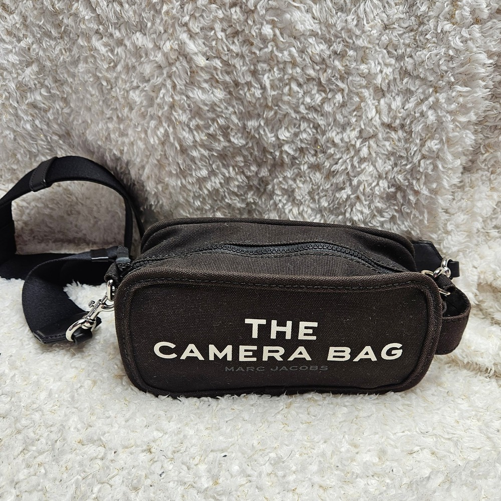 Marc Jacobs The Camera Bag Black Canvas Crossbody Purse